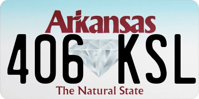 AR license plate 406KSL