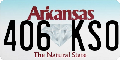 AR license plate 406KSO
