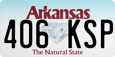 AR license plate 406KSP