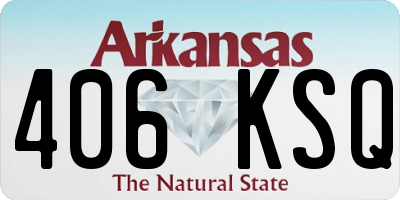 AR license plate 406KSQ