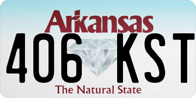 AR license plate 406KST