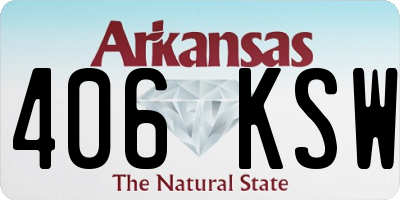 AR license plate 406KSW
