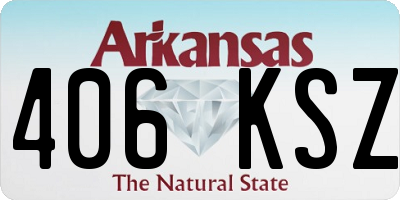 AR license plate 406KSZ