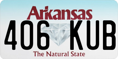 AR license plate 406KUB