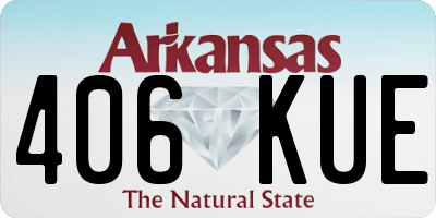 AR license plate 406KUE