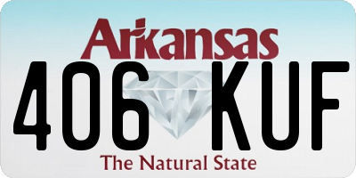 AR license plate 406KUF