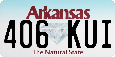 AR license plate 406KUI