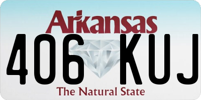 AR license plate 406KUJ