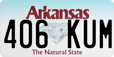AR license plate 406KUM