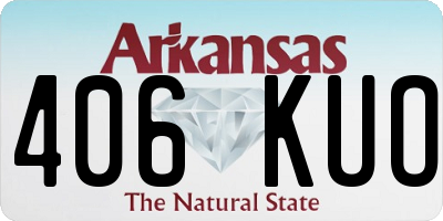 AR license plate 406KUO