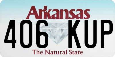 AR license plate 406KUP
