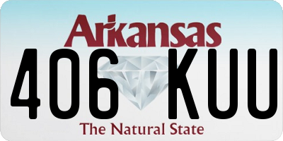 AR license plate 406KUU