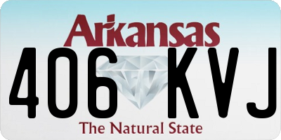 AR license plate 406KVJ