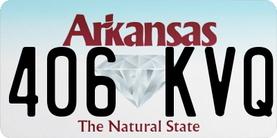 AR license plate 406KVQ
