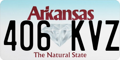 AR license plate 406KVZ