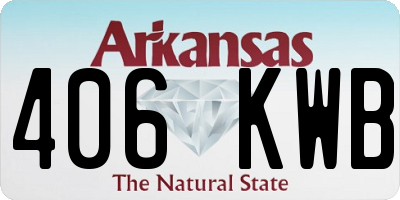 AR license plate 406KWB