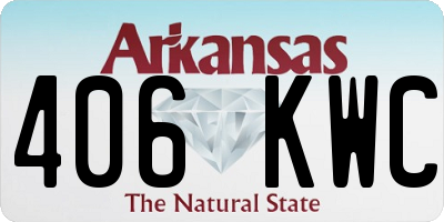 AR license plate 406KWC