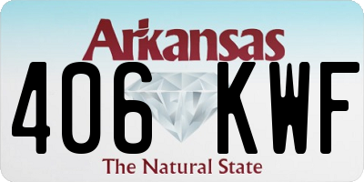 AR license plate 406KWF