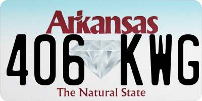 AR license plate 406KWG