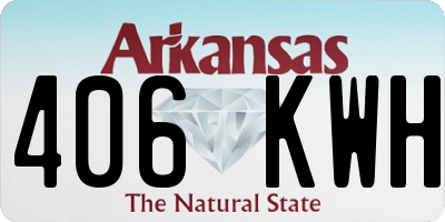 AR license plate 406KWH