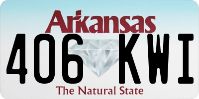 AR license plate 406KWI