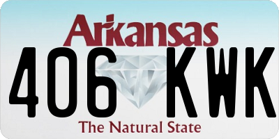 AR license plate 406KWK