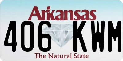 AR license plate 406KWM