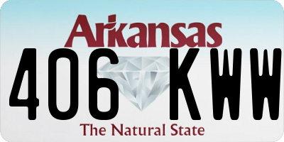 AR license plate 406KWW