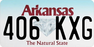 AR license plate 406KXG