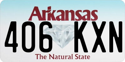 AR license plate 406KXN