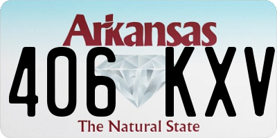 AR license plate 406KXV