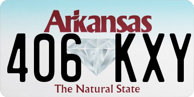 AR license plate 406KXY