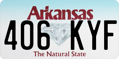 AR license plate 406KYF