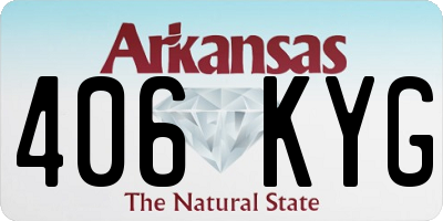 AR license plate 406KYG