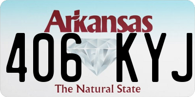 AR license plate 406KYJ