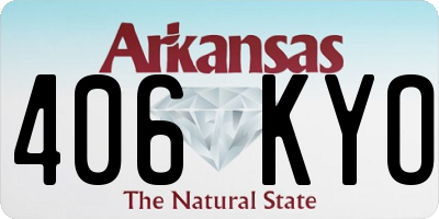 AR license plate 406KYO