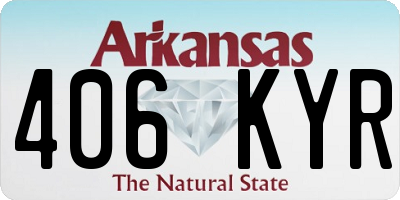 AR license plate 406KYR