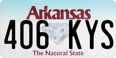 AR license plate 406KYS
