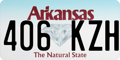 AR license plate 406KZH