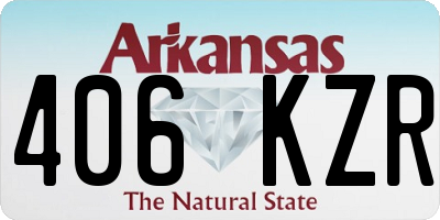 AR license plate 406KZR