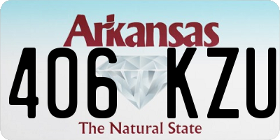 AR license plate 406KZU