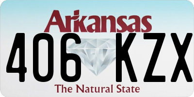 AR license plate 406KZX