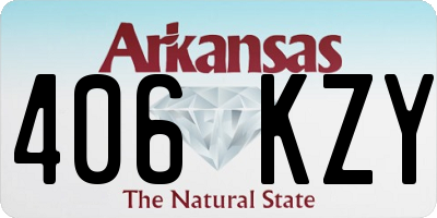 AR license plate 406KZY