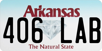 AR license plate 406LAB