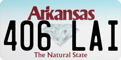 AR license plate 406LAI