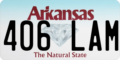 AR license plate 406LAM