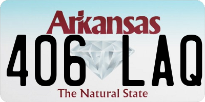 AR license plate 406LAQ