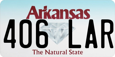 AR license plate 406LAR