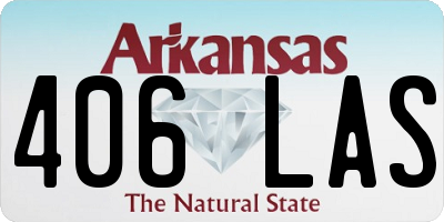 AR license plate 406LAS