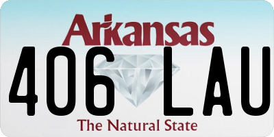AR license plate 406LAU